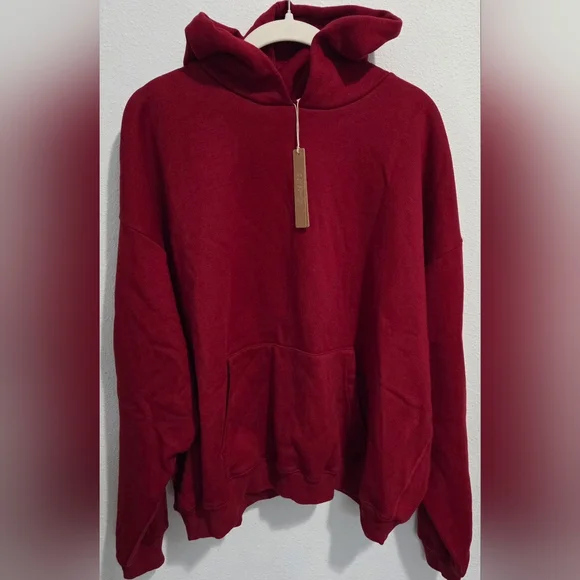 SKIMS NWT Cotton Fleece Classic Hoodie Size 2X/ color Brick - Picture 4 of 4